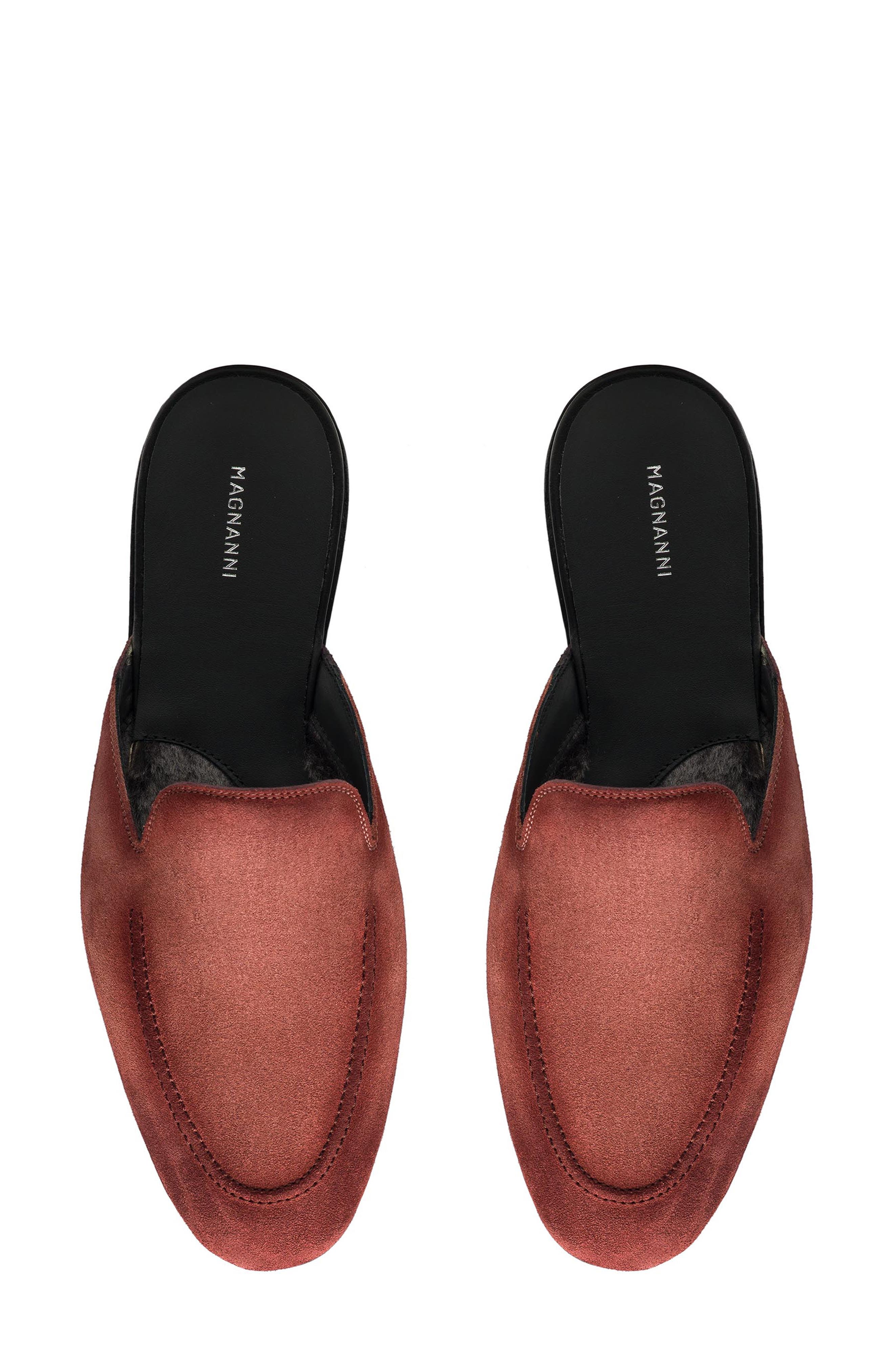 Heidi Flat Mule, Alternate, color, BURGUNDY SUEDE