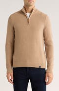 Lucky Brand Cotton Quarter Zip Sweater
