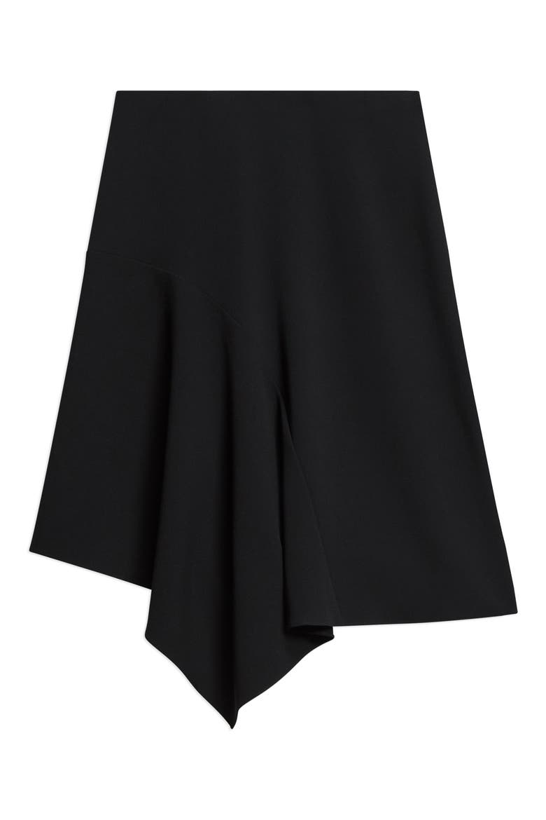 Drape Panel Skirt, Alternate, color, BLACK