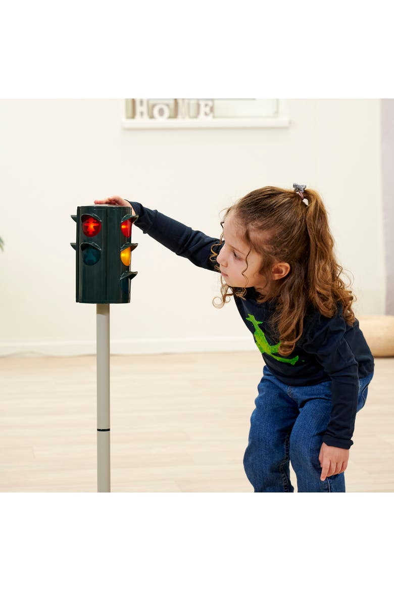 Traffic Stoplight Ampelmann, Realistic Light-Up Road Safety Toy, 28 Inch Stand, Alternate, color, Multicolored