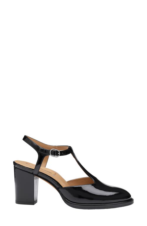 Johnston & Murphy Amy T-strap Pump In Black
