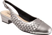 Trotters Dea Woven Slingback Pump