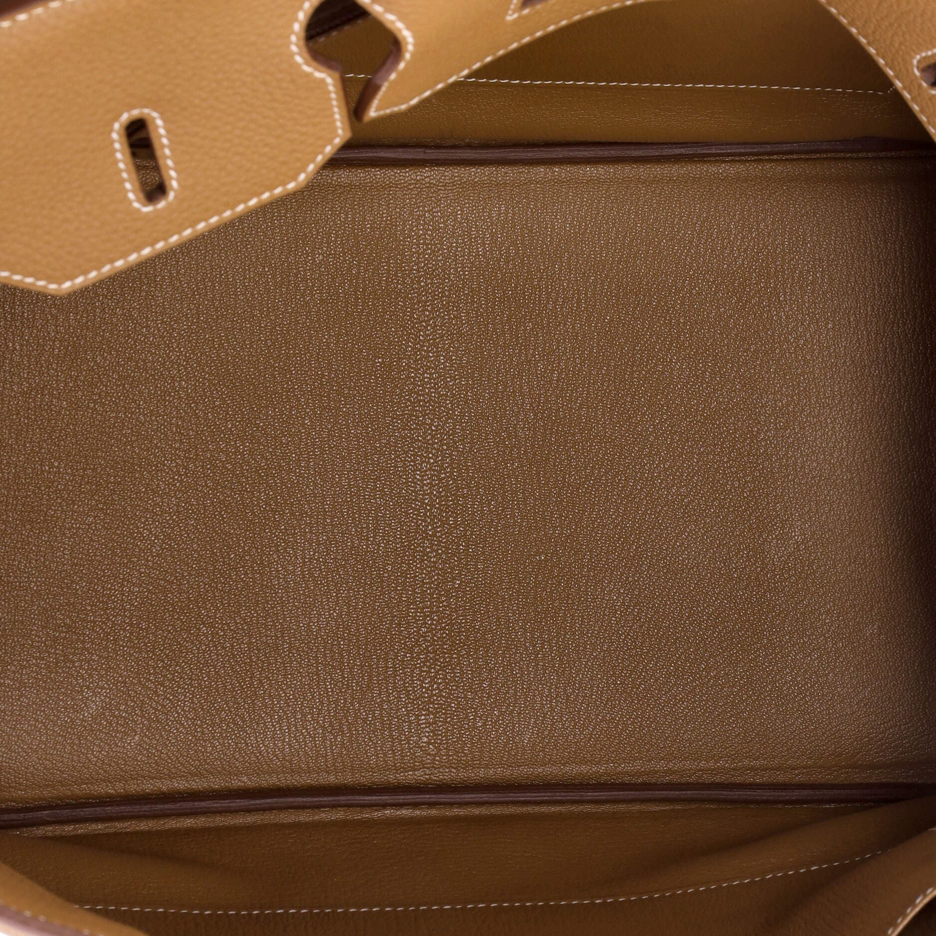 Pre-Owned Hermes Birkin Handbag Brown Togo with Palladium Hardware 35, Alternate, color, 