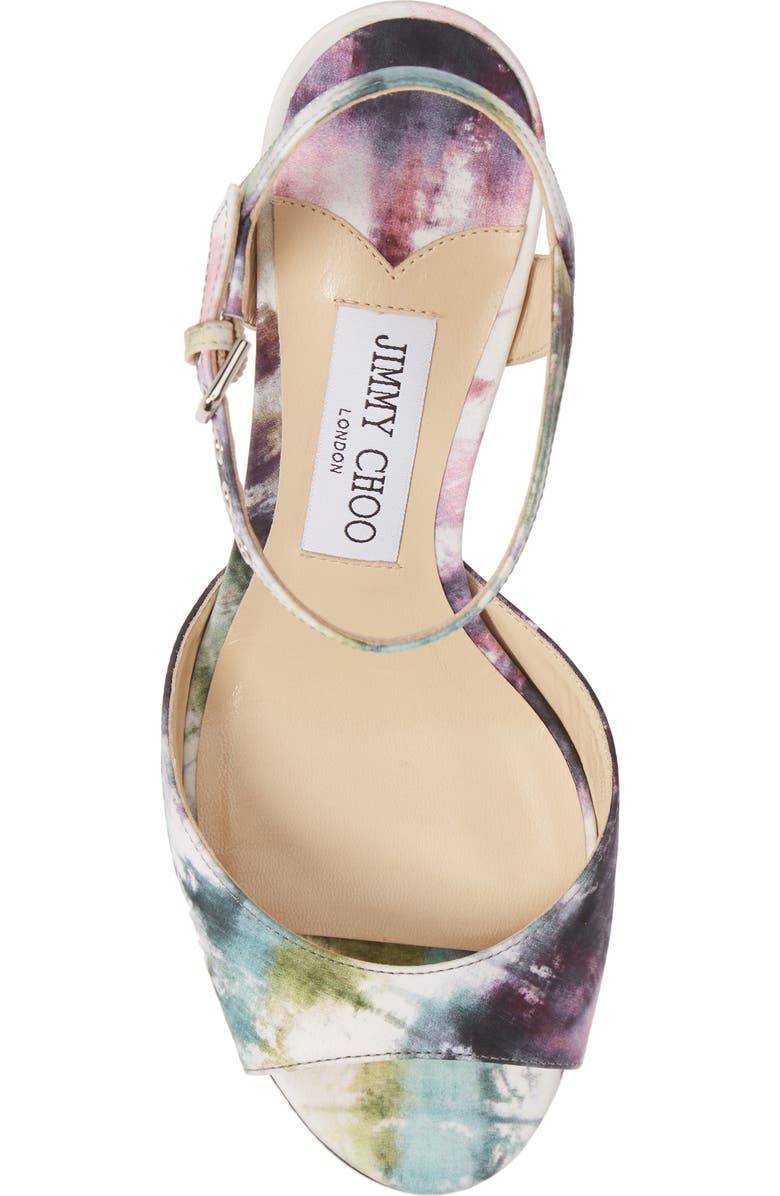 Jimmy Choo Peachy Tie Dye Platform Sandal, Alternate, color,