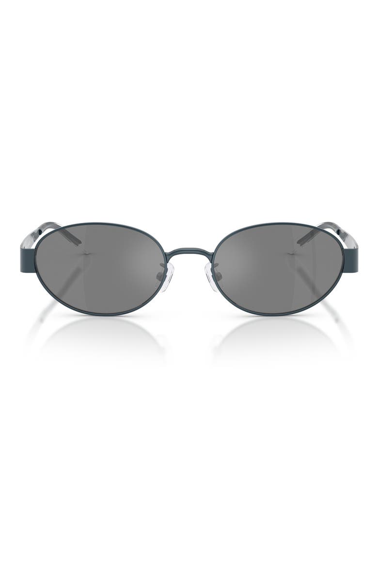 54mm Oval Sunglasses, Main, color, NAVY / DARK GREY FLASH