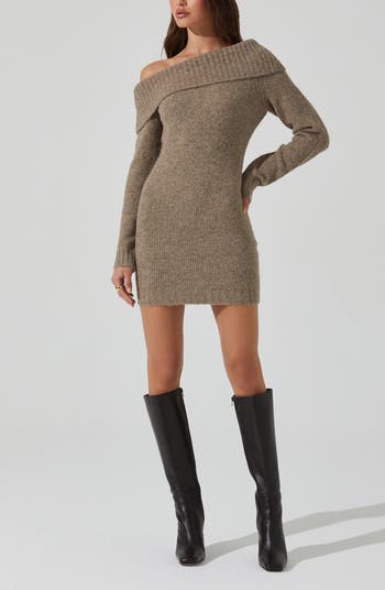 Leya Off the Shoulder Sweater Dress