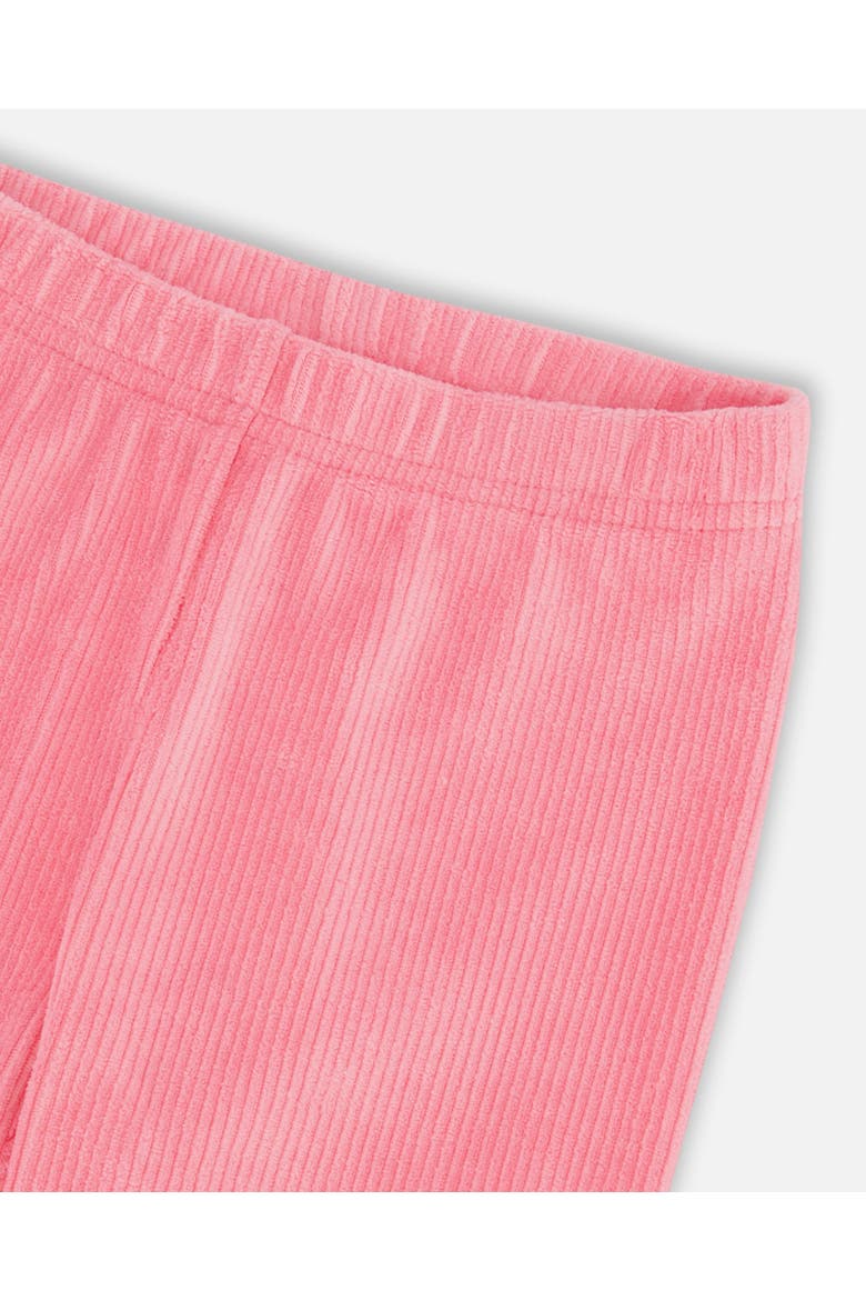Girl's Velvet Stretch Leggings Candy Pink, Alternate, color, Azalea Pink