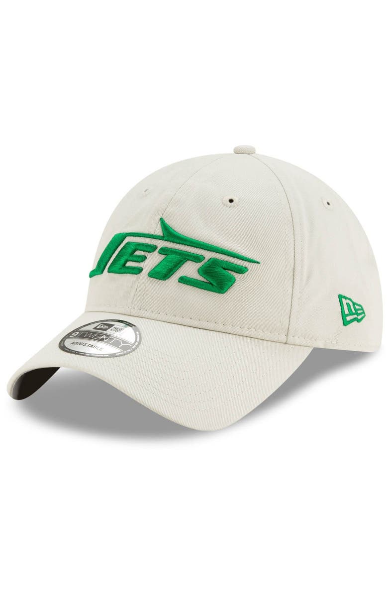New Era Men's New Era Khaki New York Jets Playmaker Logo 9TWENTY Adjustable Hat, Main, color, 