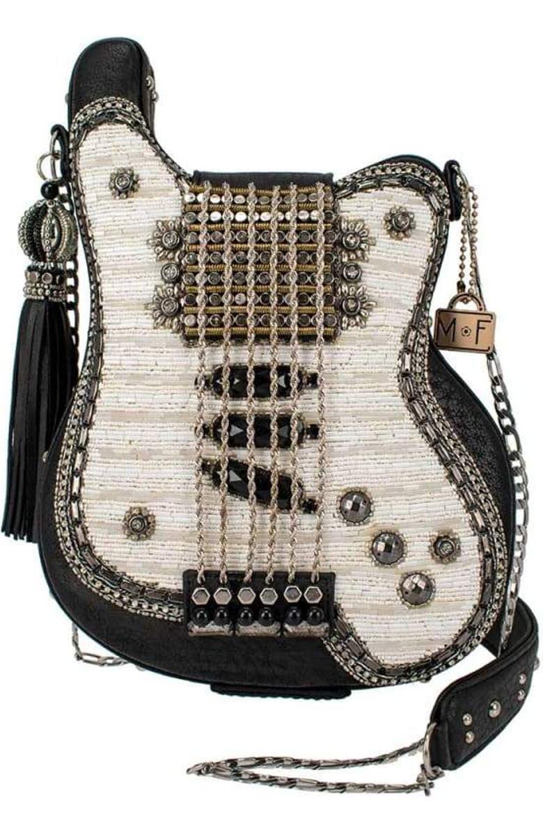 Mary Frances Accessories Greatest Hits Shoulder Handbag, Main, color, Black