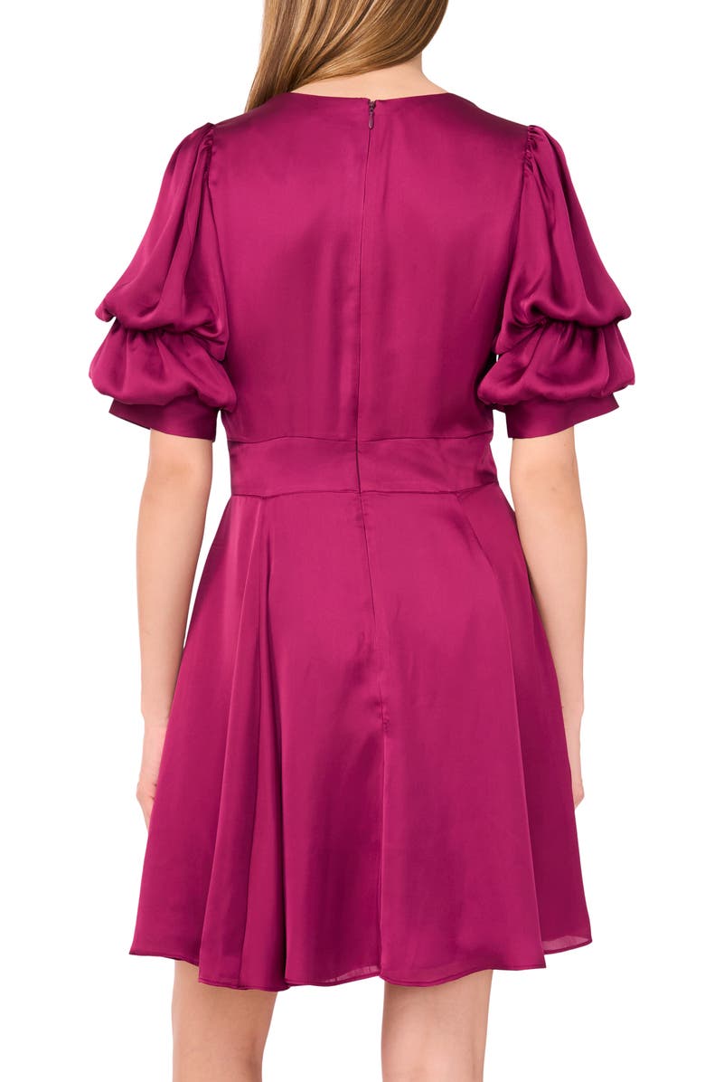 1.STATE Puff Sleeve Minidress, Alternate, color, Windsor Wine