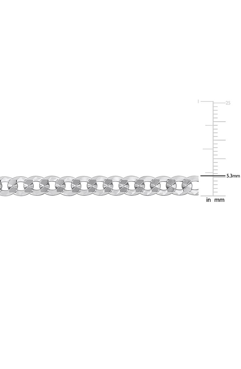 DELMAR Flat Curb Link Chain Necklace, 5.3mm, Alternate, color, 