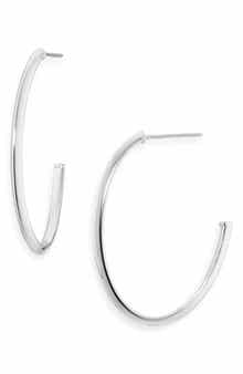 ARGENTO VIVO Knife Edge Oval Hoop Earrings