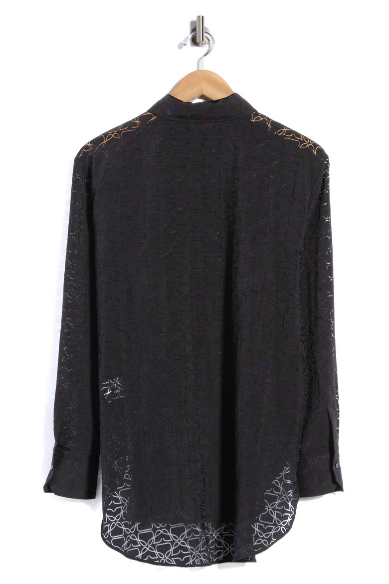 Oversize Button-Up Shirt, Alternate, color, OPEN MISCELLANEOUS