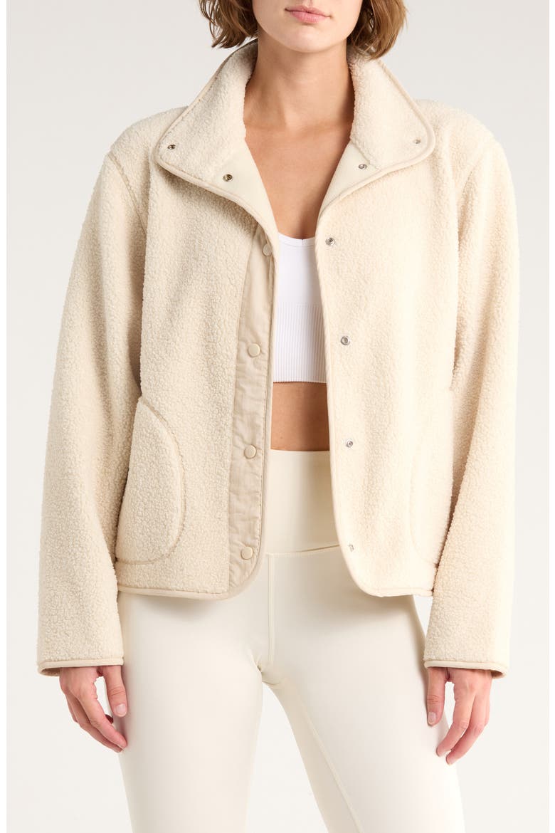 Chalet Bouclé Hybrid Jacket, Main, color, BEIGE SEASHORE