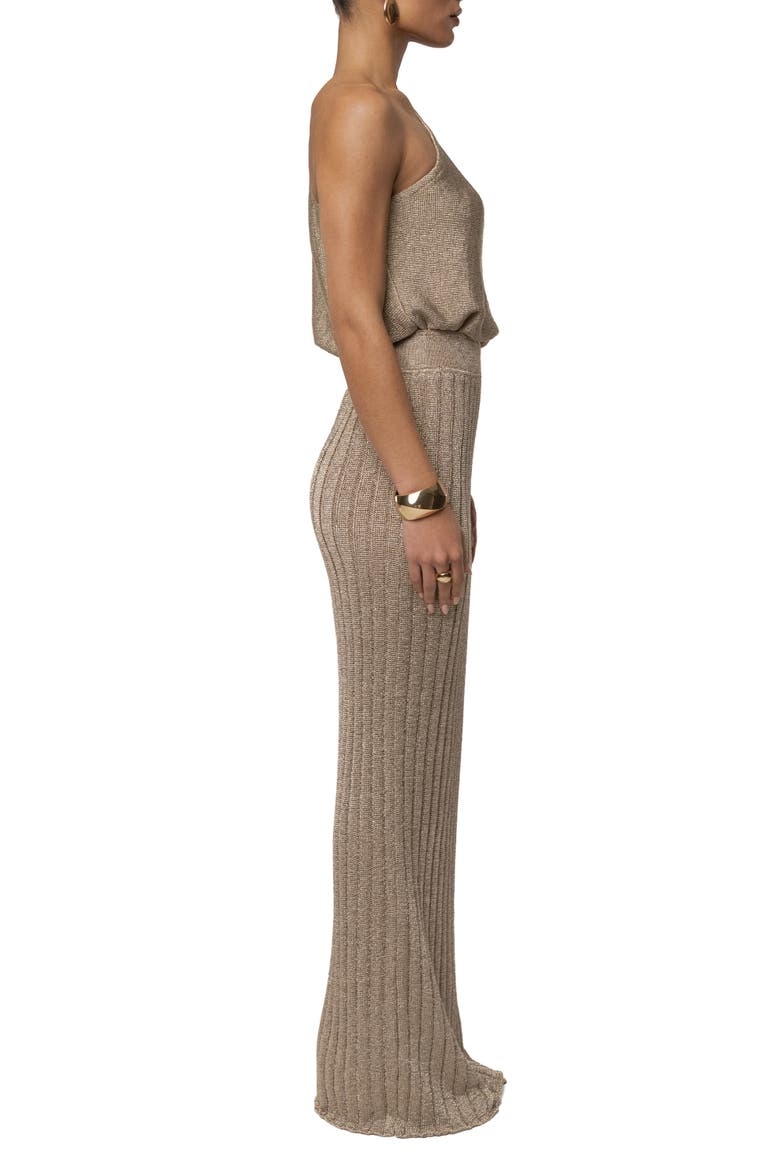 Resort Metallic Maxi Skirt, Alternate, color, Gold