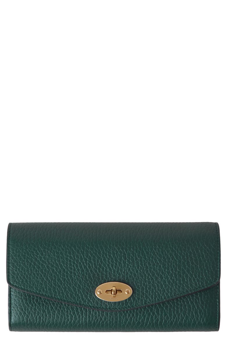 Mulberry Darley Leather Wallet, Main, color, Mulberry Green