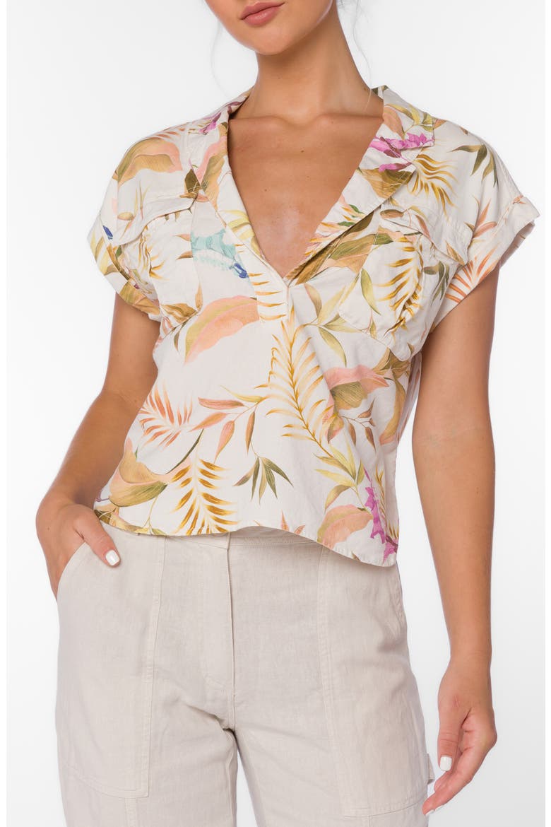 Gavin Linen Top, Main, color, VINTAGE TROPICAL