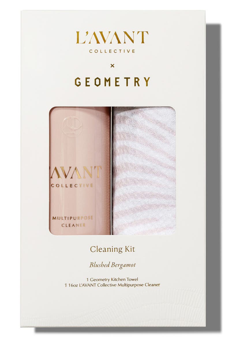 x Geometry Cleaning Kit in Blushed Bergamot, Main, color, PINK