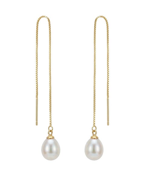 Lilith pearl thread earrings