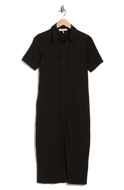 Short Sleeve Jersey Shirtdress