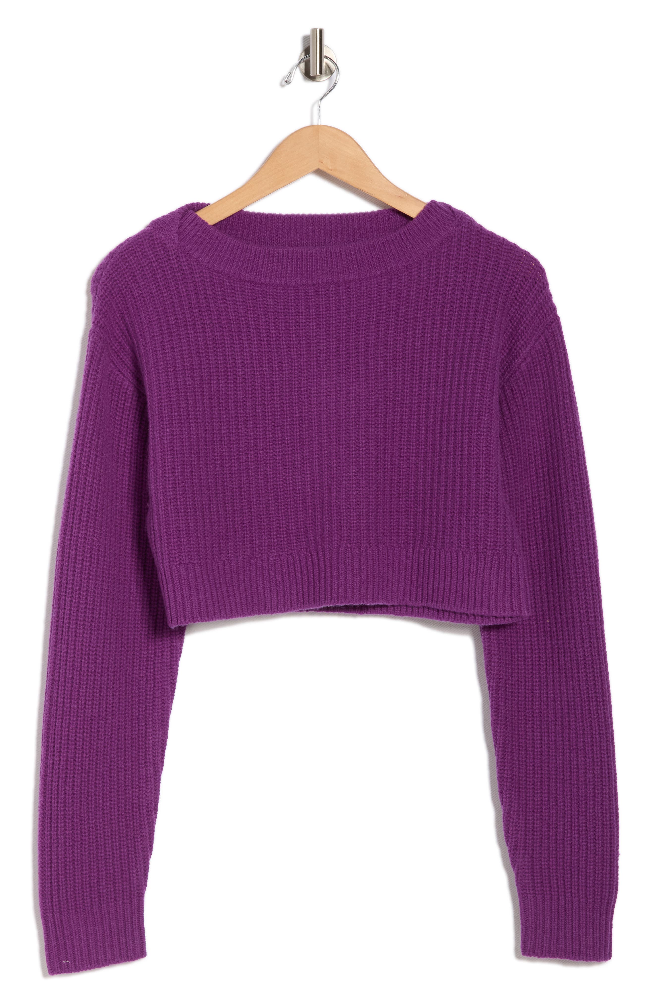 Re/Done Boatneck Crop Pullover Sweater