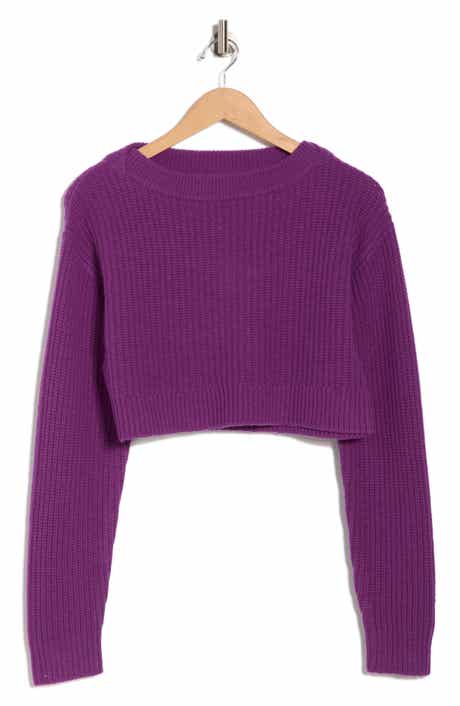 Re/Done Boatneck Crop Pullover Sweater