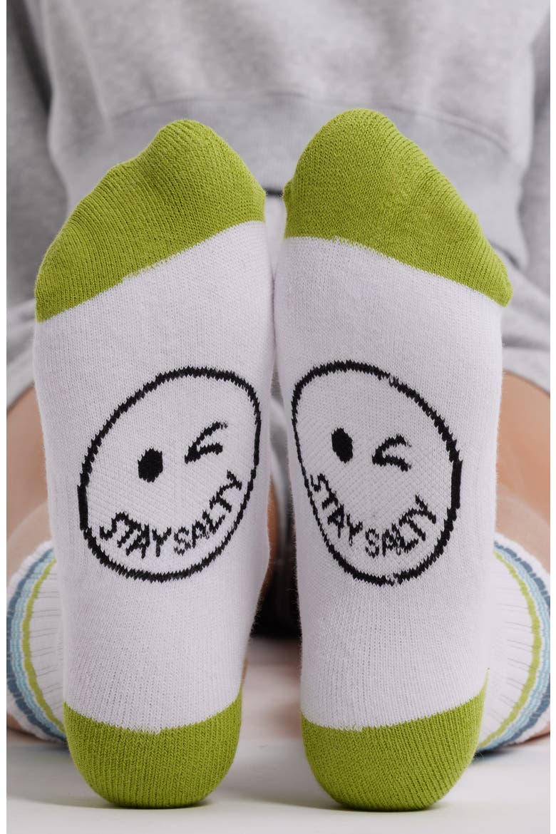 Stay Salty Crew Socks, Alternate, color, WHITE