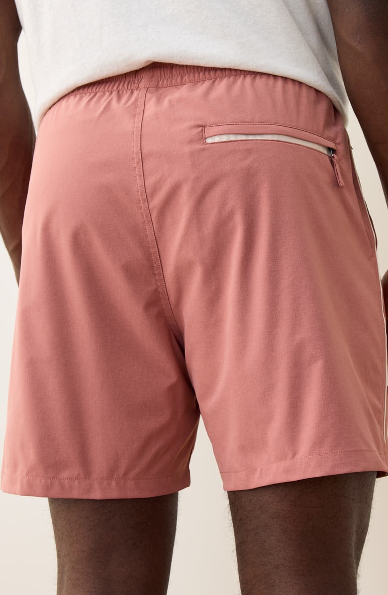 Marine Layer Lined Sport & Swim Trunks, Alternate, color, Withered Rose