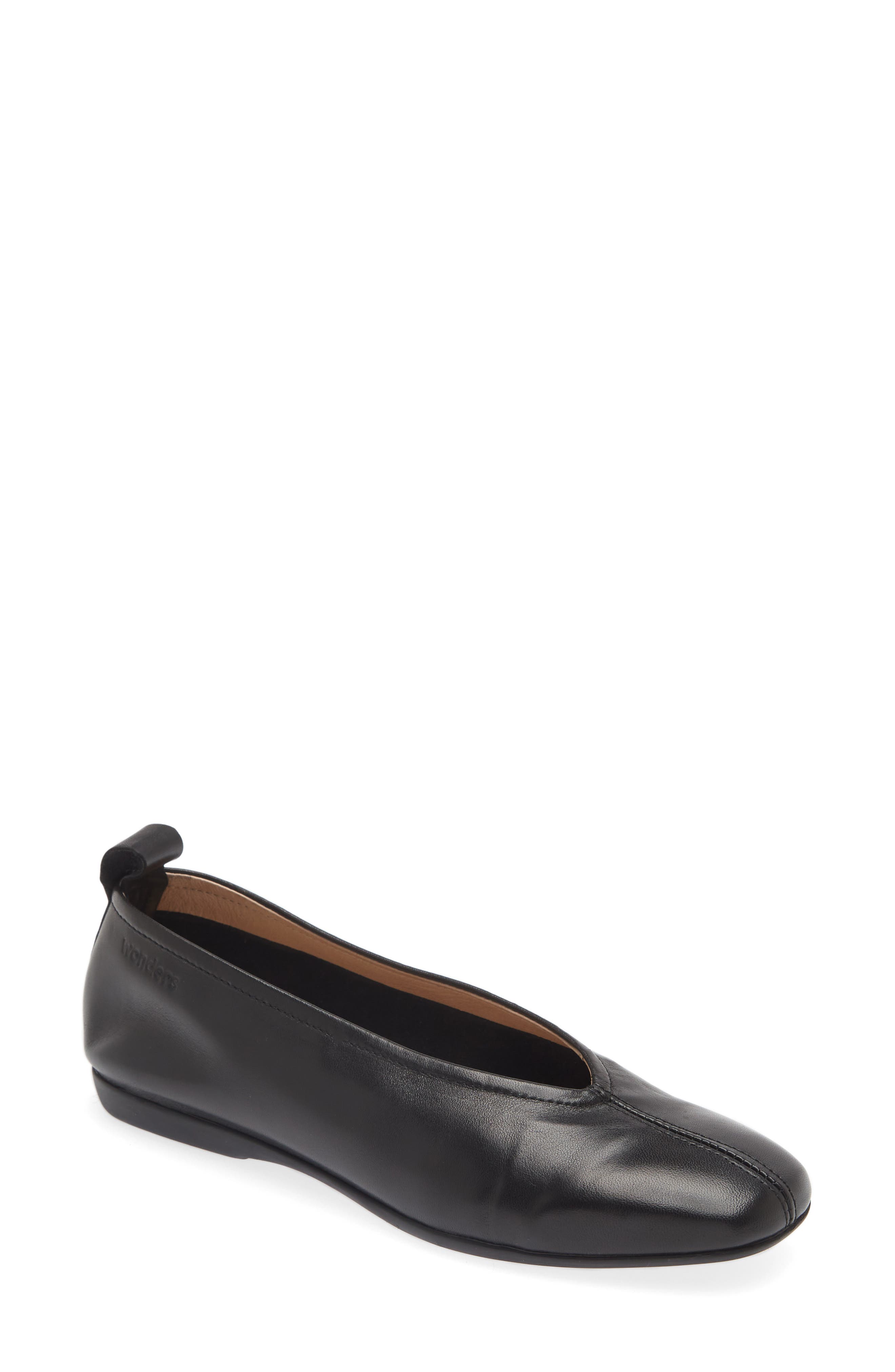 Wonders Ballet Flat, Main, color, Sauvage Black