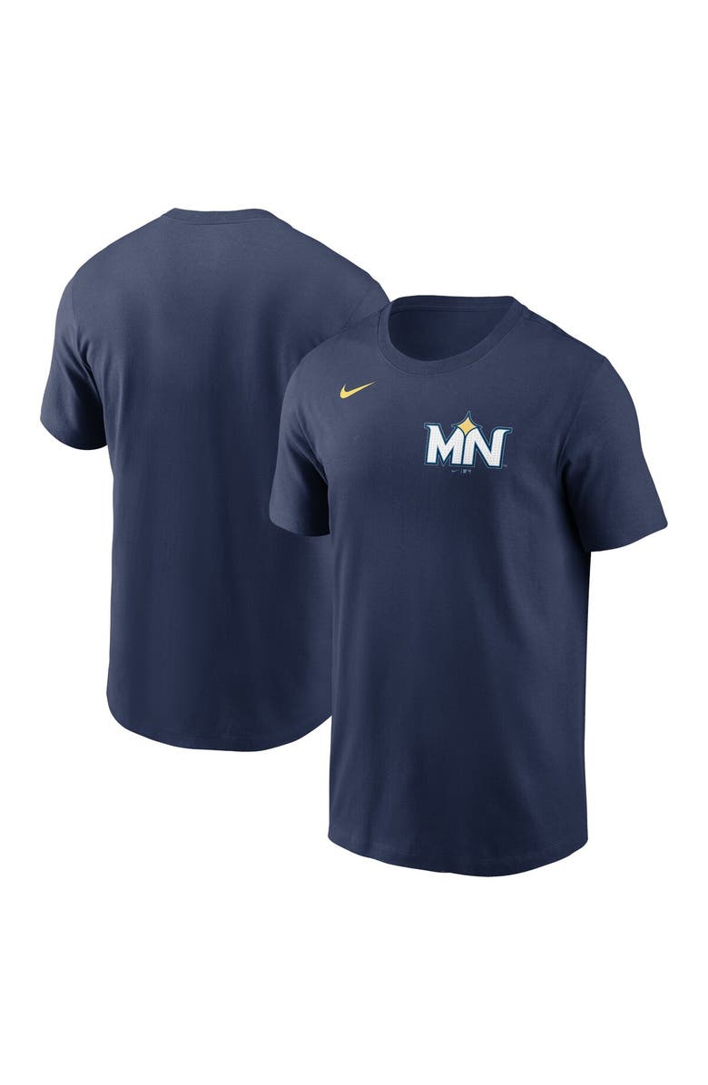 Nike Men's Nike Navy Minnesota Twins 2024 City Connect Wordmark T-Shirt, Alternate, color, Navy