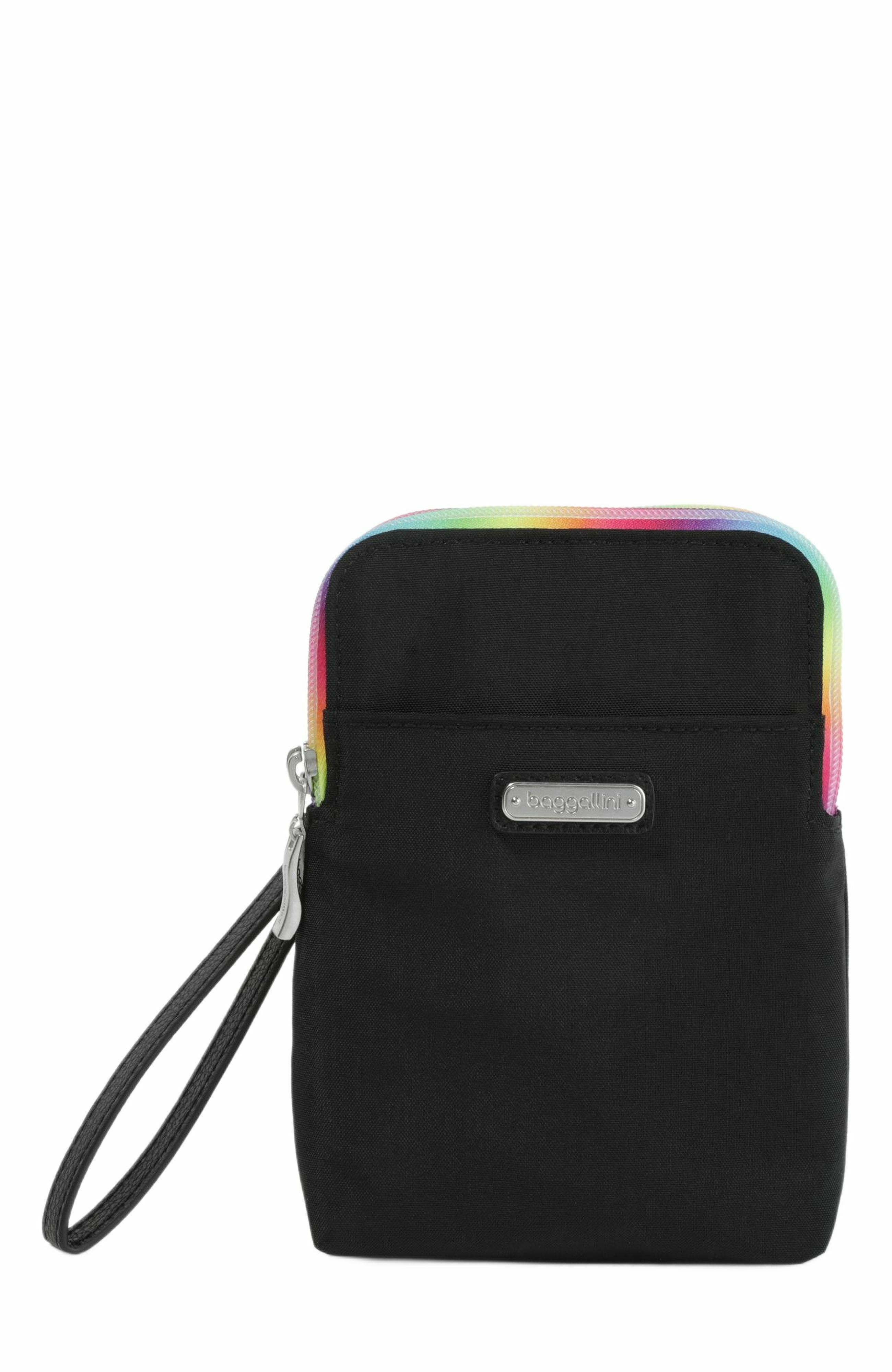 BAGGALLINI Take Two RFID Bryant Crossbody Bag, Alternate, color, Onyx Rainbow Pride
