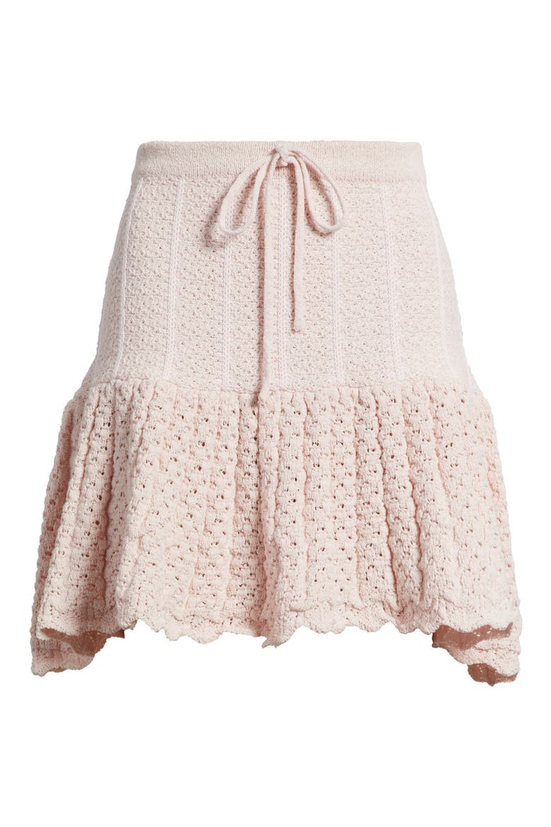 Capri Crochet Stitch Skirt, Alternate, color, PINK