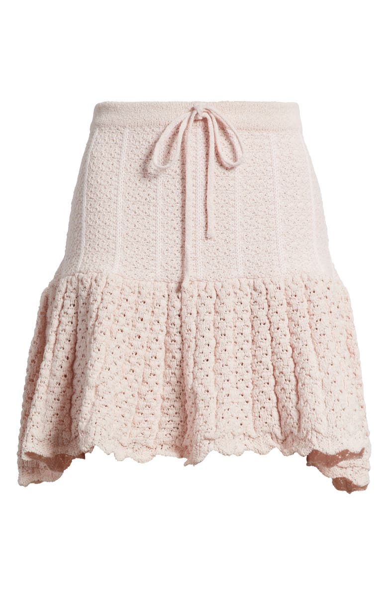 DELUC Capri Crochet Stitch Skirt, Main, color, 
