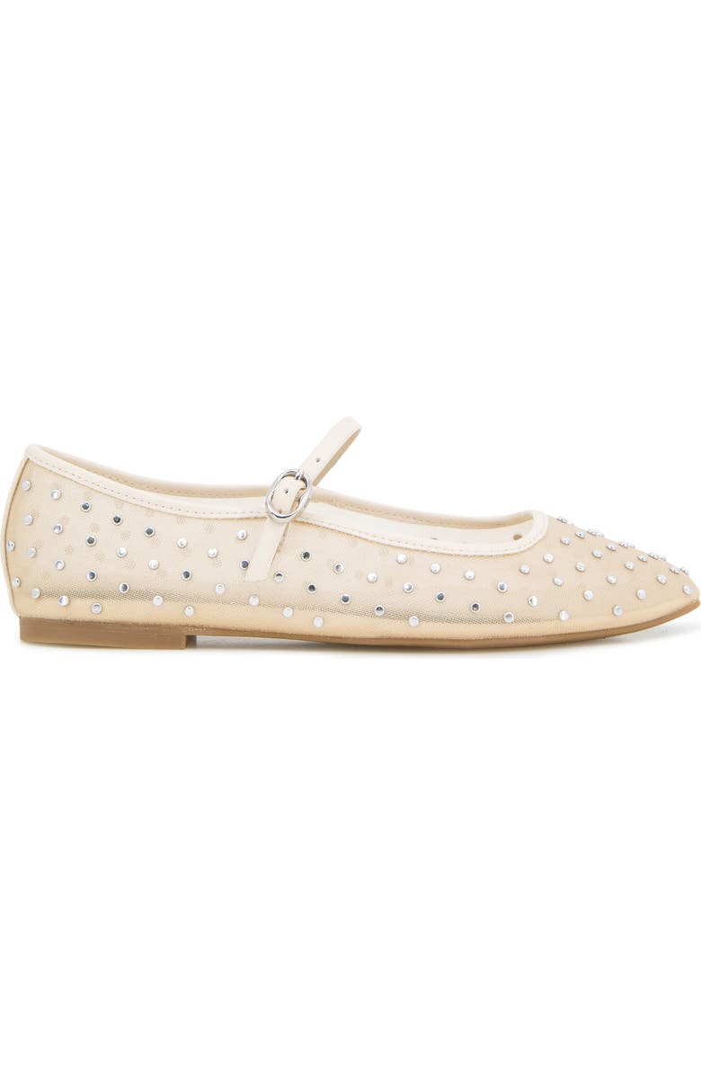 Kenneth Cole Jasper Mary Jane Flat, Alternate, color, Beige Mesh