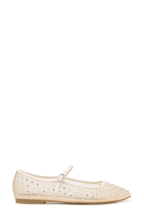 Kenneth Cole Jasper Mesh Micro Stud Ballet Flat In Neutral
