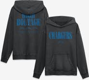 FANATICS Men's Fanatics Black Los Angeles Chargers Relaxed Intense Rivalry French Terry Hoodie