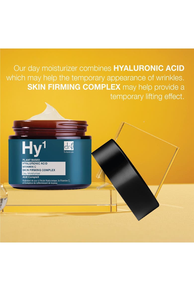 Hyaluronic Acid 1% & Vitamin C 1% & Skin Firming Complex 1% Day Moisturizer 60ml for Dryness, Fine Lines & Wrinkles, Alternate, color, White