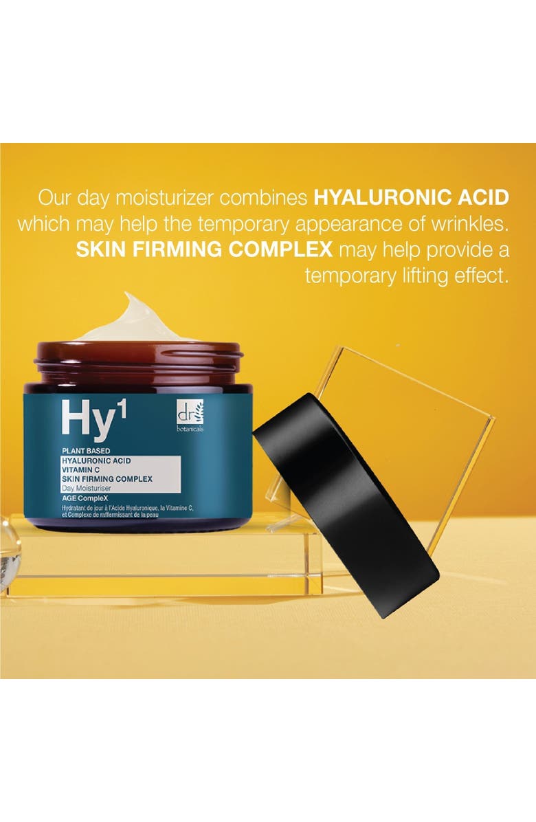 DR BOTANICALS Hyaluronic Acid 1% 
Vitamin C 1% 
Skin Firming Complex 1% Day Moisturiser 60ml x 2 Duo Pack, Alternate, color, White