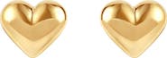 Frankie & Zoe Puffed Heart Stud Earrings