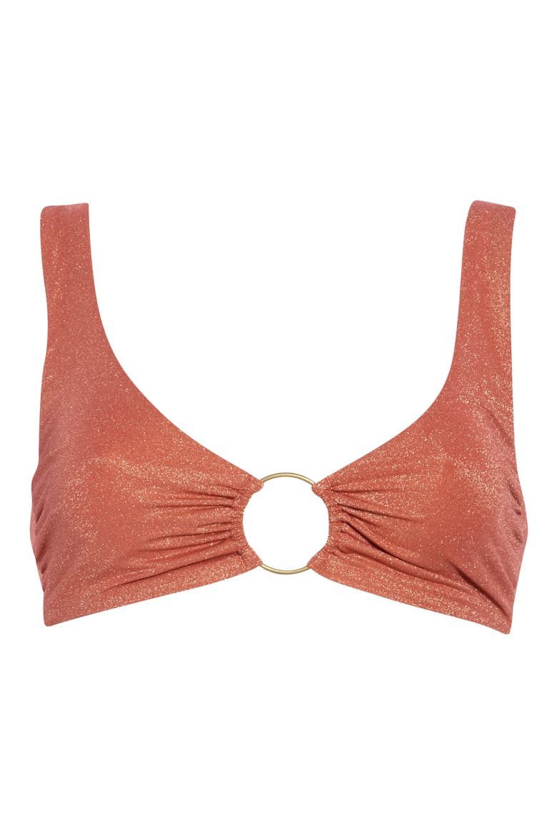 Skylar Ring Detail Bikini Top, Alternate, color, TERRACOTTA