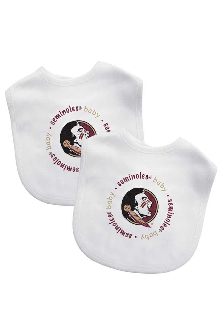 Florida State - Baby Bibs 2-Pack, Main, color, White