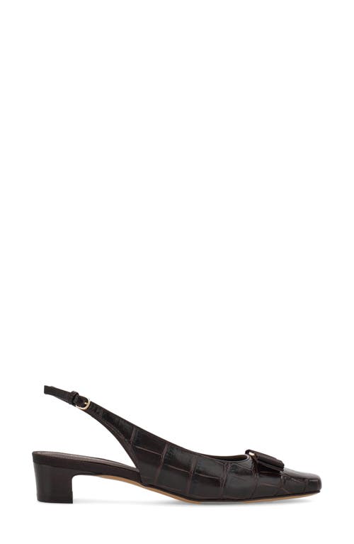 Ferragamo Rivada Slingback Pump In Testa Di Moro