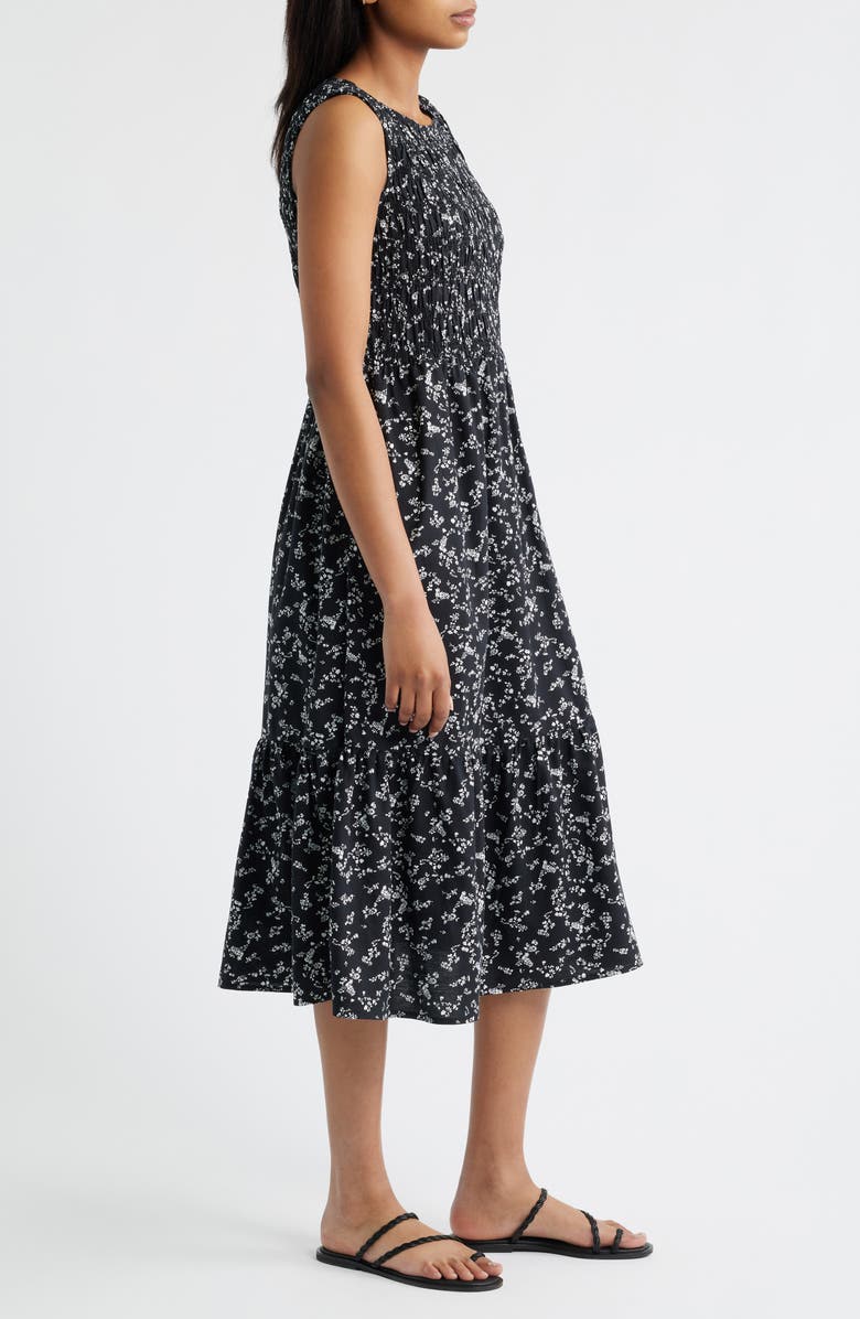 beachlunchlounge Jules Smock Bodice Dress, Alternate, color, 