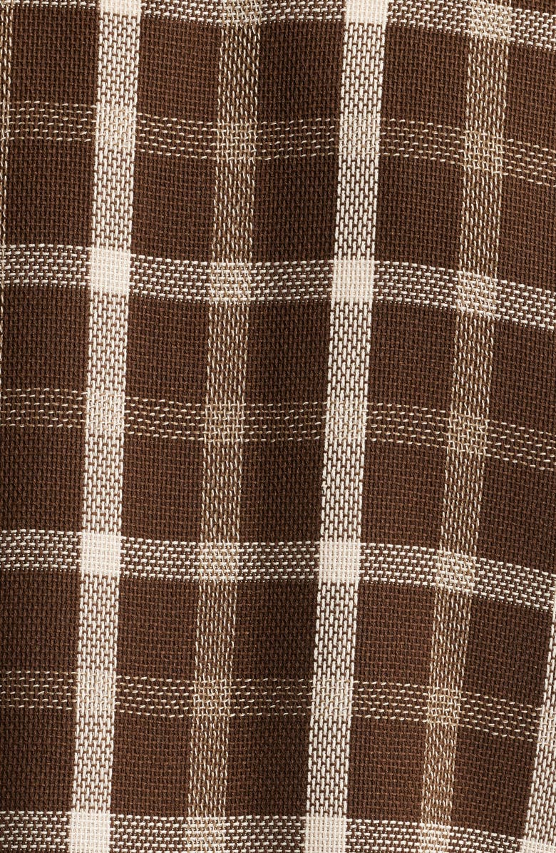 PacSun Plaid Flannel Crop Button-Up Shirt, Alternate, color, 