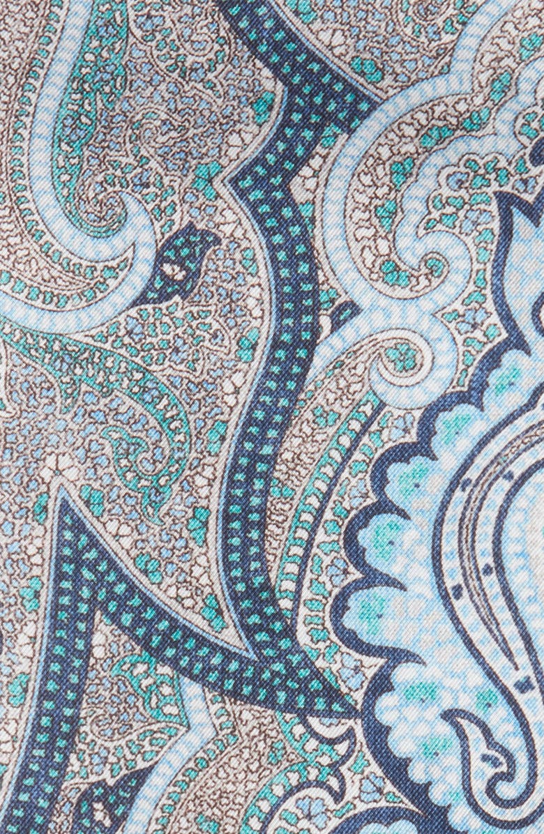 EDWARD ARMAH Exploded Paisley Silk Pocket Square, Alternate, color,