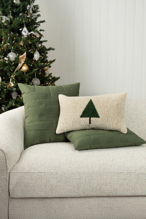 Elaine Smith Basketweave Pillow, 20" Square