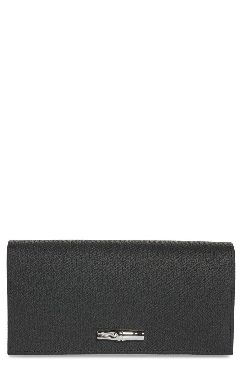Longchamp Roseau Leather Continental Wallet, Main, color, 