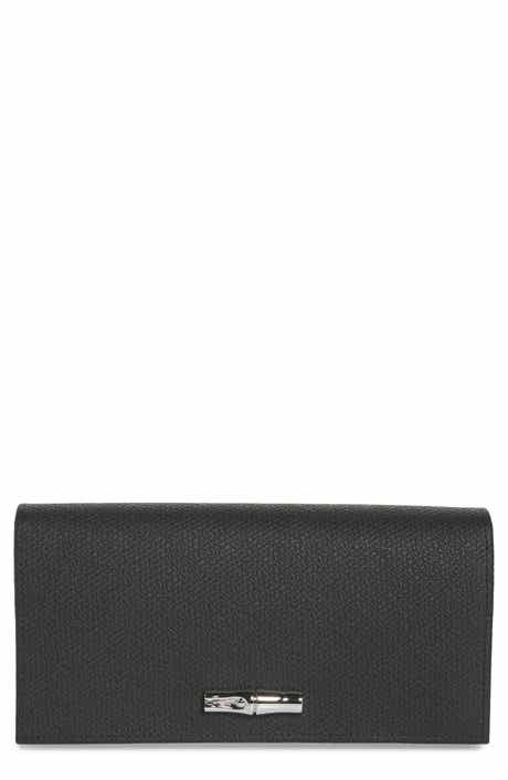 Longchamp Roseau Leather Continental Wallet