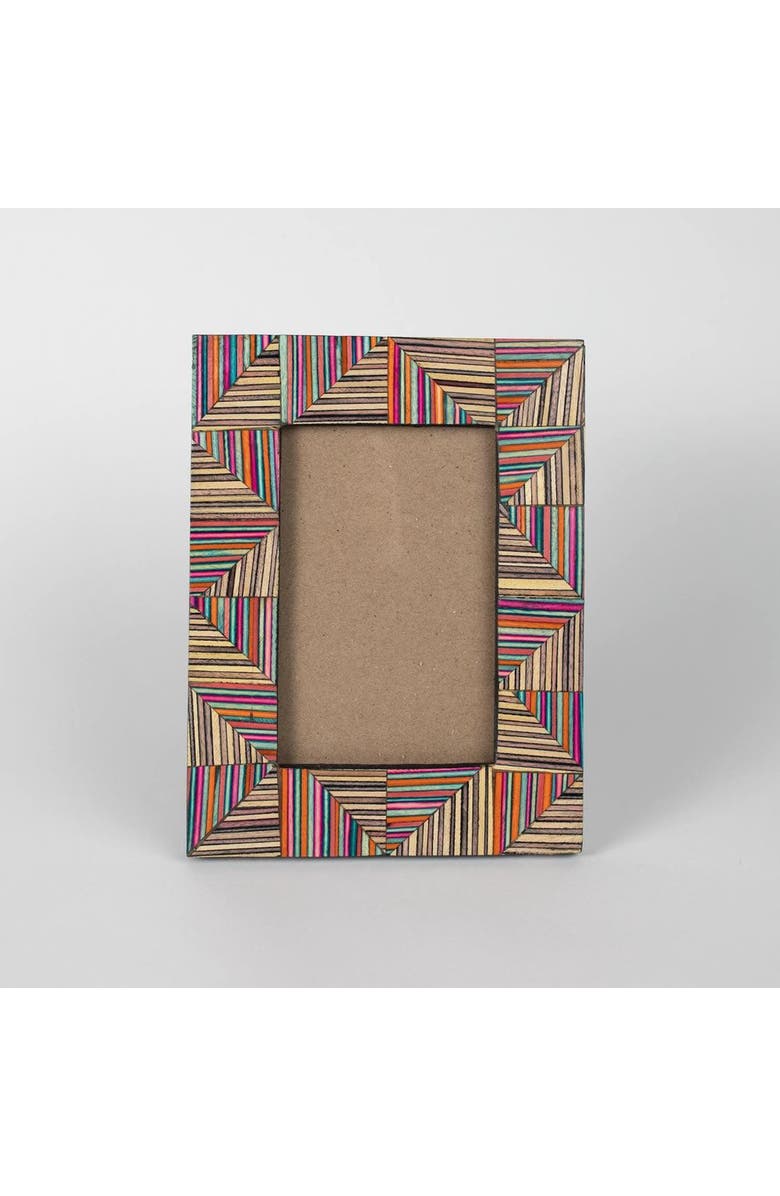 Ten Thousand Villages 4x6 Prism Wood Frame, Alternate, color, Multi