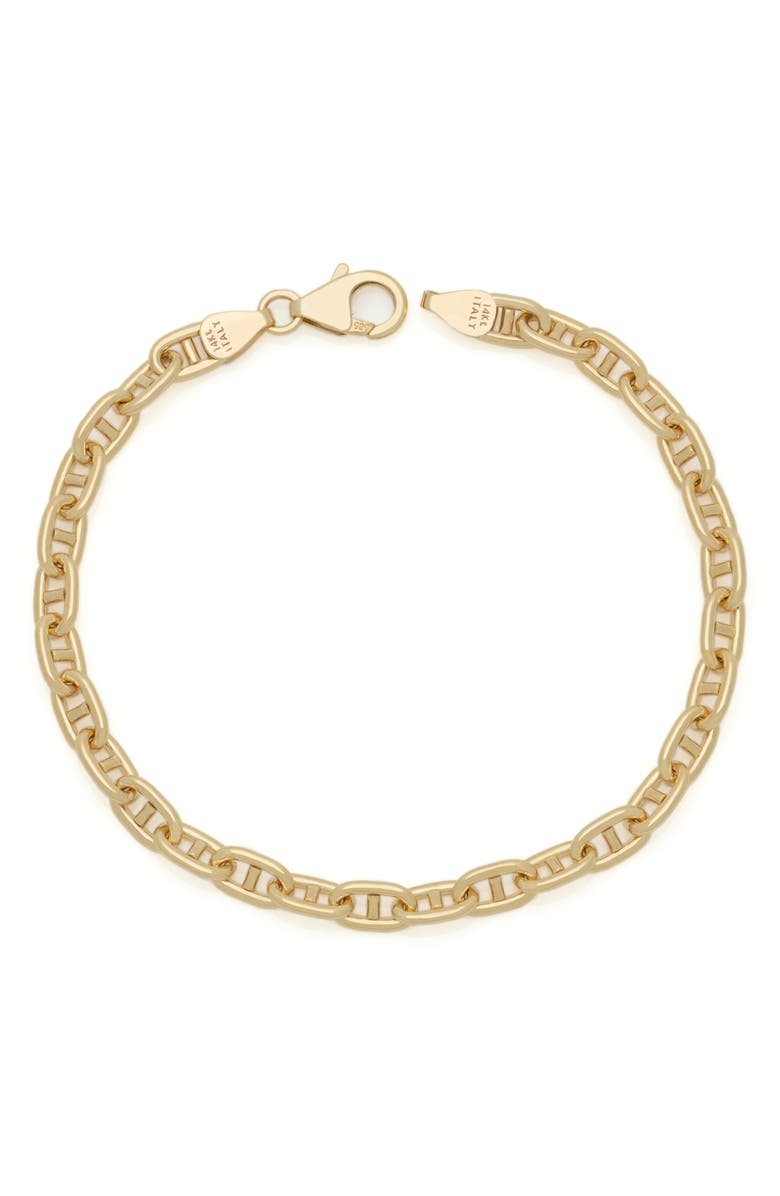Stephanie Windsor 14K Gold Mariner Link Bracelet, Main, color, 
